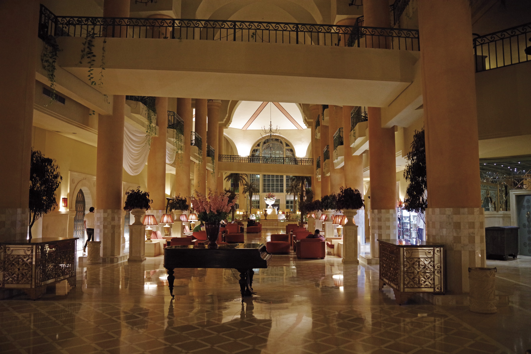An interior view of the Regency Hotel, Tunis. The club is directly beside the hotel. 